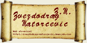 Zvezdodrag Matorčević vizit kartica